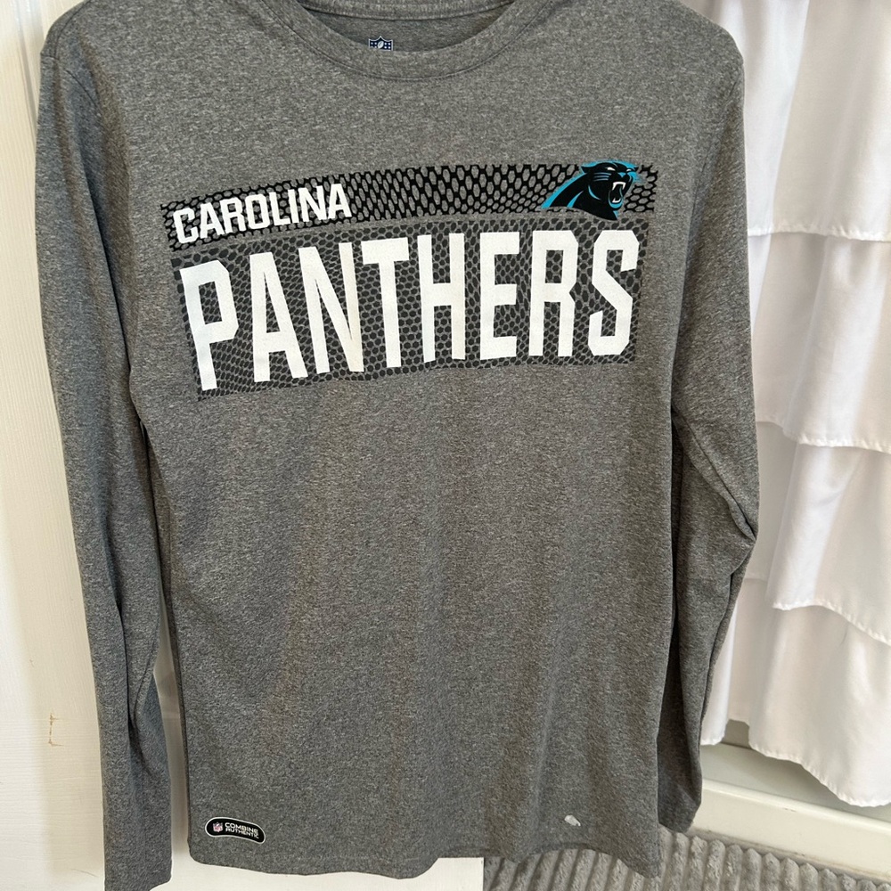 Carolina Panthers Gray Long Sleeve Shirt